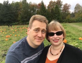Glenn and I at Serres Farm Pumpkin patch