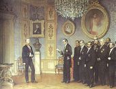 Mexicans offering the imperial throne to Maximilian