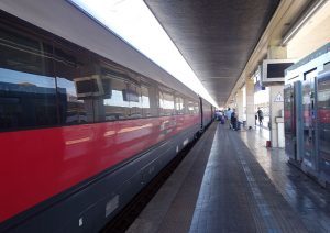 We took the train from Venice to Naples.