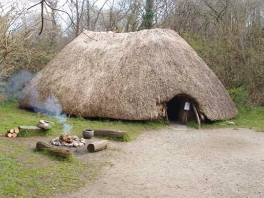 Reconstruction of a 4000 BC farmer’s hut. Irish National Heritage Park.