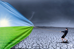 Businesswoman changing reality of drought to spring season