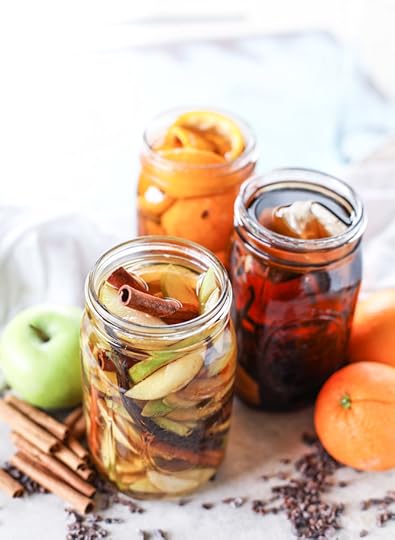 apple pie, chocolate orange and vanilla chai infused bourbon. make it for the holidays! it's the perfect homemade gift. I howsweeteats.com