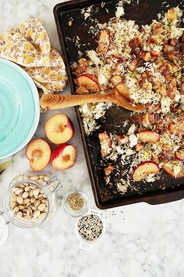 Pork, Plum and Pistachio Rice Dish