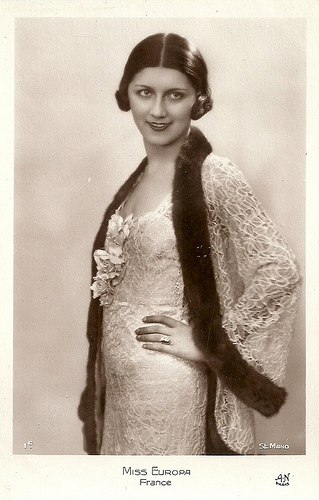 Miss Europe 1931: Jeanne Juilla