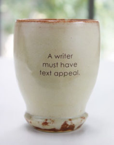 writer text mug