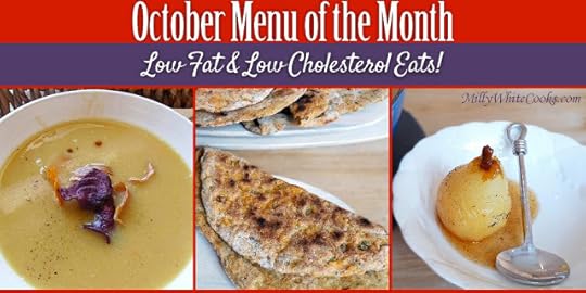 October Menu of the Month - Low Fat & Low Cholesterol Eats
