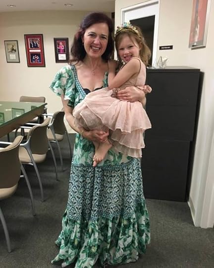 In the Merola offices with Mélanie the day she turned four and ten months