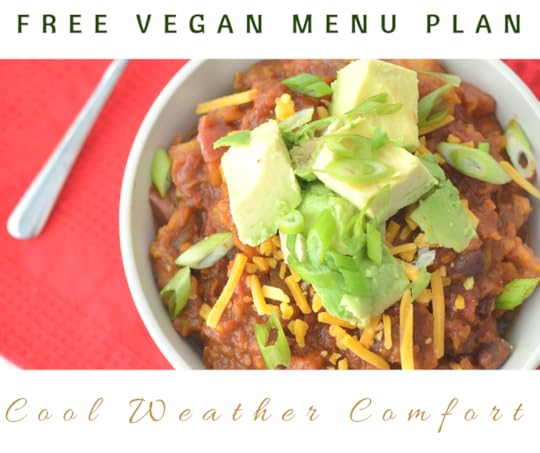 Cool Weather Comfort Vegan Menu Plan