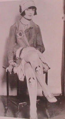 Hand-painted 1920s stockings