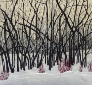 Winter Trees by Sharron Beg (www.threadpaintersart.blogspot.com)