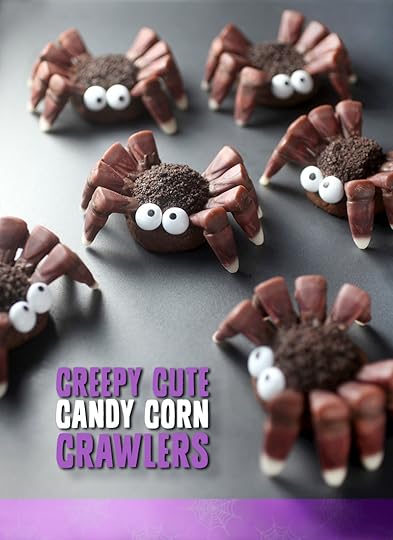 Candy Corn Spider Cookies
