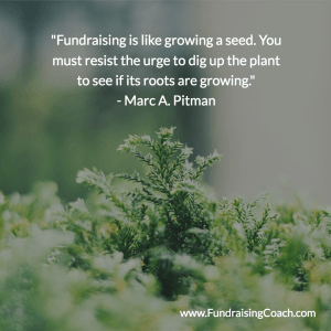 Fundraising is like growing a seed.