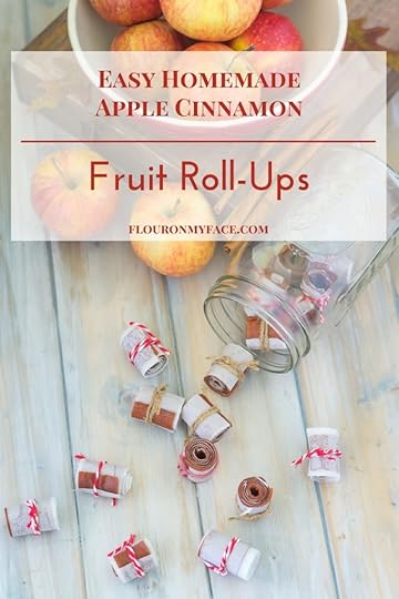 Easy homemade Apple Cinnamon Fruit Roll-Ups recipe using crock pot apple sauce via flouronmyface.com