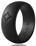Kauai - Silicone Wedding Ring, - (Mens Pro-Athletic Series) Designed for Comfort, Fitness, Exercise, Weight Lifting/Training, Running, Rubber Ring, Safe Silicone Wedding Band