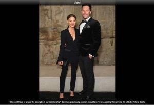 copywritten captions in a gallery