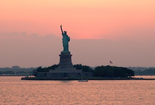 Statue of Liberty at Sunset