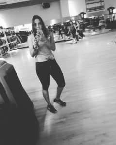 @mouzoo, menna nosri after a full body strength class at Lifetime Fitness