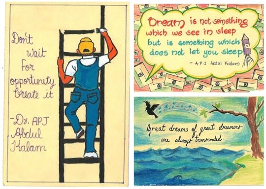 tales, Pensieve, Kalam, postcard, handwritten, Messages, Tribute