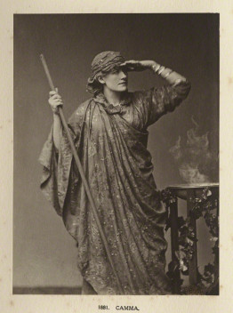 NPG Ax131304; Ellen Terry as Camma in 'The Cup' by William Henry Grove, printed and published by Window & Grove