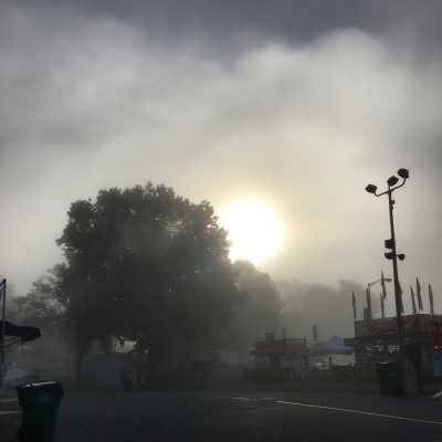 The first morning was deliciously cold and fog was everywhere.