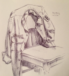 Art Prof October Art Dare drawing, by Michael Buesking