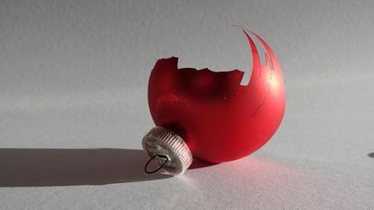 shattered Christmas ornament