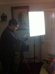 Lighting and camera set up