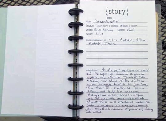WriteMind Planner Writing Journal Story Idea Page