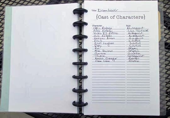 WriteMind Planner Writing Journal Cast of Characters