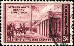 18798957-usa-circa-1946-a-stamp-printed-in-united-states-of-america-shows-stephen-watts-kearny-expedition-en