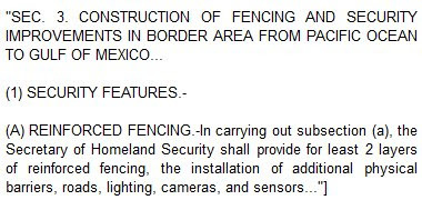 Secure Fence Act of 2006 Section 3