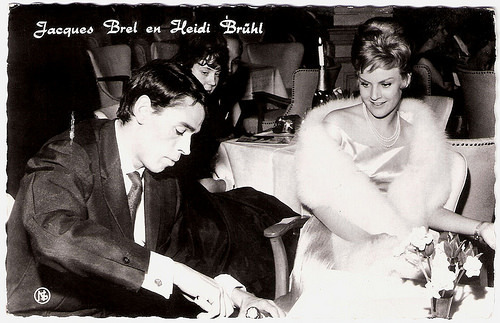 Jacques Brel and Heidi Brühl