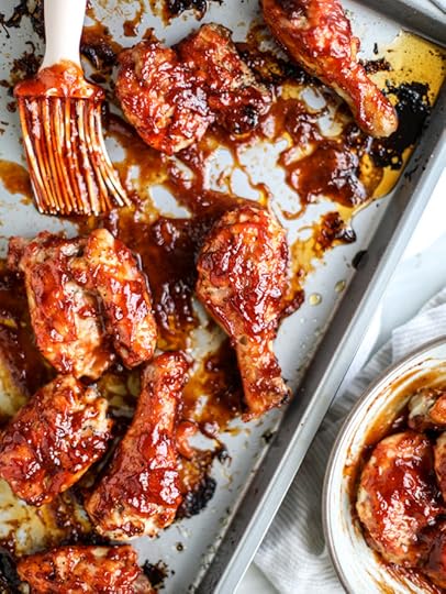 apple cider BBQ chicken I howsweeteats.com 