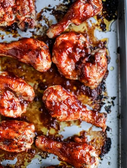 apple cider BBQ chicken I howsweeteats.com 