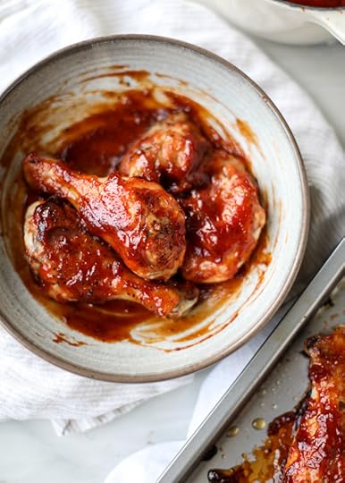 apple cider BBQ chicken I howsweeteats.com 