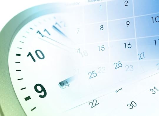 12196236 - clock face and calendar composite