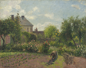The Artist's Garden at Eragny by Pisarro, 1898