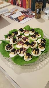 My contribution to the potluck, in honor of Halloween