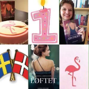 Idag fyller mitt danska förlag FLAMINGO 1 år - hipp hipp hurra! Mina böcker är mycket populära i Danmark!
