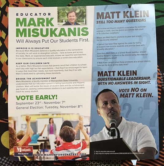 Mark Misukanis education mailer attacking Matt Klein