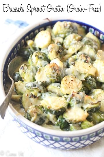 Brussels Sprout Gratin via DeliciouslyOrganic.net #grainfree #recipe