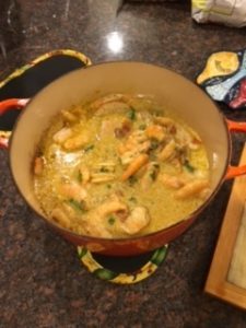 Kerala-style chicken with coconut milk