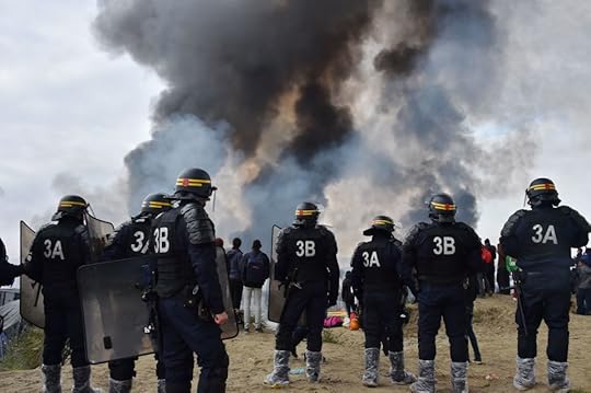 Image result for anarchists defend calais refugee camp