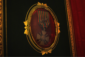 Hamonneau's Croix de Guerre medal. Rare Book and Special Collections Division.