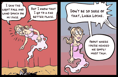 My homage to Jack Chick. Art by Chad Essley