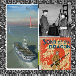 Image of U.S.S. Hornet and Golden Gate Bridge