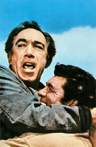 Anthony Quinn and Claude Akins in Flap (1970)