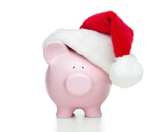11856884 - piggy bank with santa hat