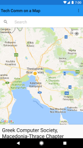 Tech Comm on a Map on Android