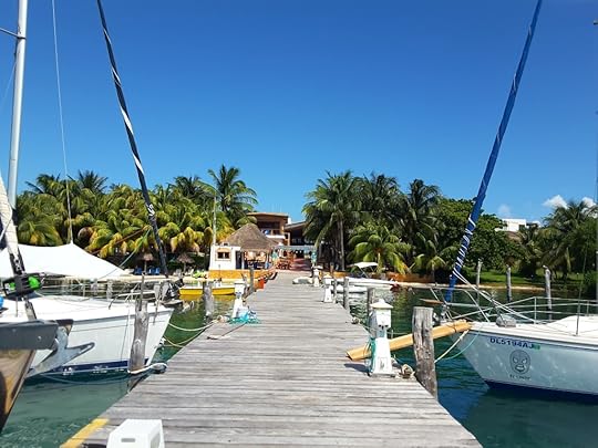 View from the end of the pier towards the Marina.